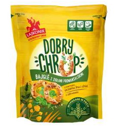 KRAKERSY LAJKONIK DOBRY CHRUP BAJGLE Z ZIOŁAMI 100 g
