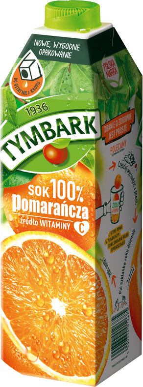 Sok pomarańcza Tymbark 1 l