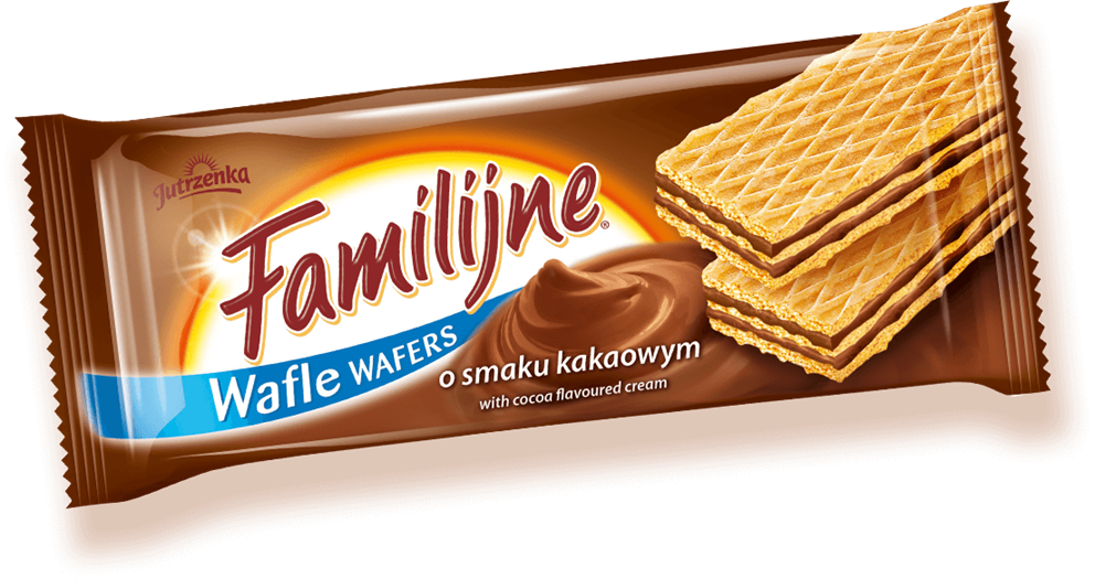 Wafle Familijne JUTRZENKA, 180 g, kakaowe