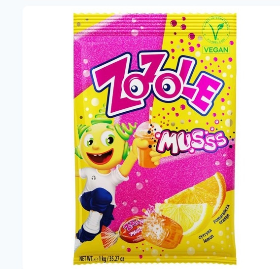 Cukierki MIESZKO-ZOZOLE Pomarańcza/Cytryna 1KG