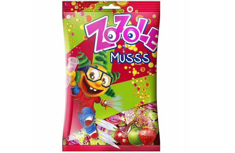 Cukierki MIESZKO-ZOZOLE Jabłko/Wiśnia/Truskawk 1KG