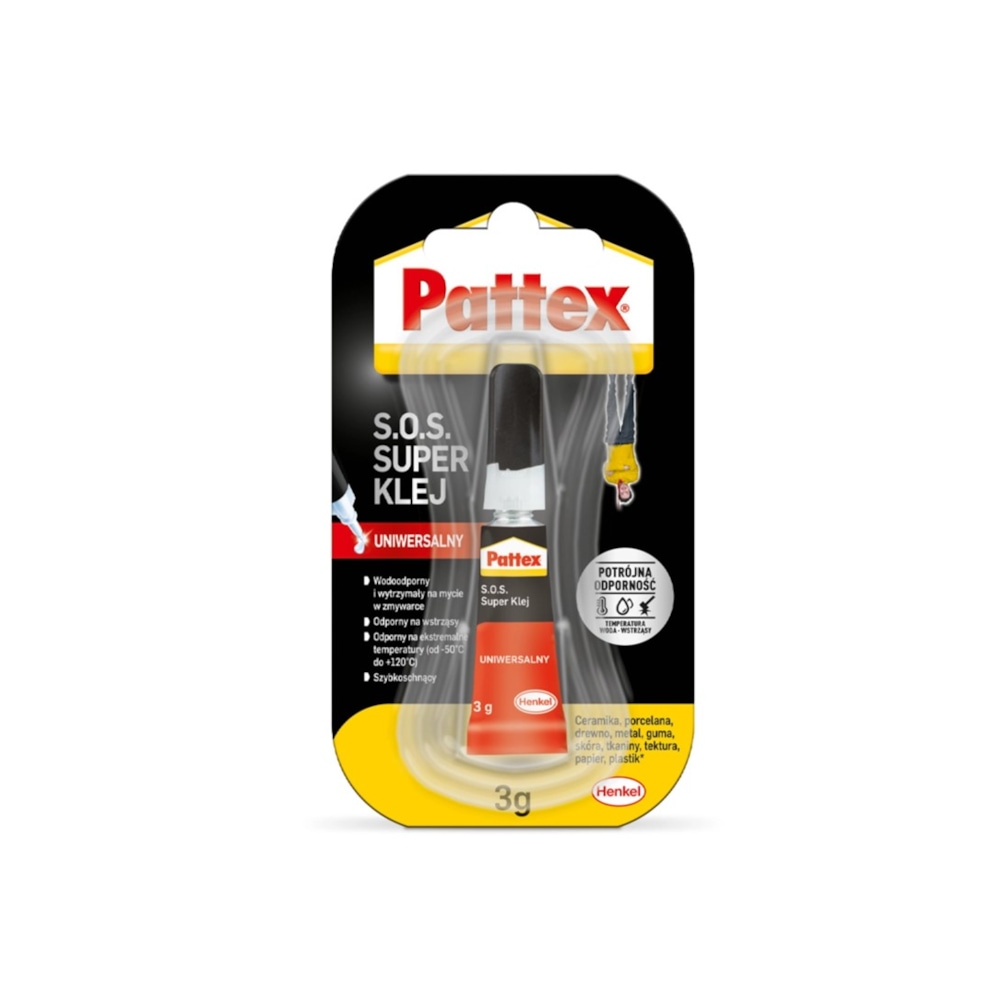 Klej uniwersalny SUPER PATTEX S.O.S., 3g