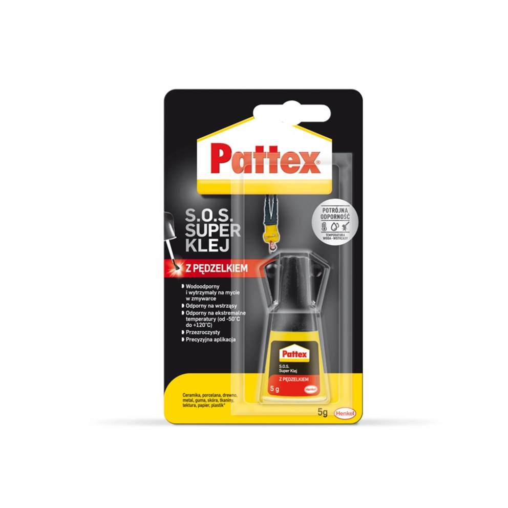 Klej z pędzelkiem SUPER PATTEX S.O.S., 5g
