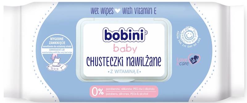 Chusteczki BOBINI dla dzieci  op 60szt
