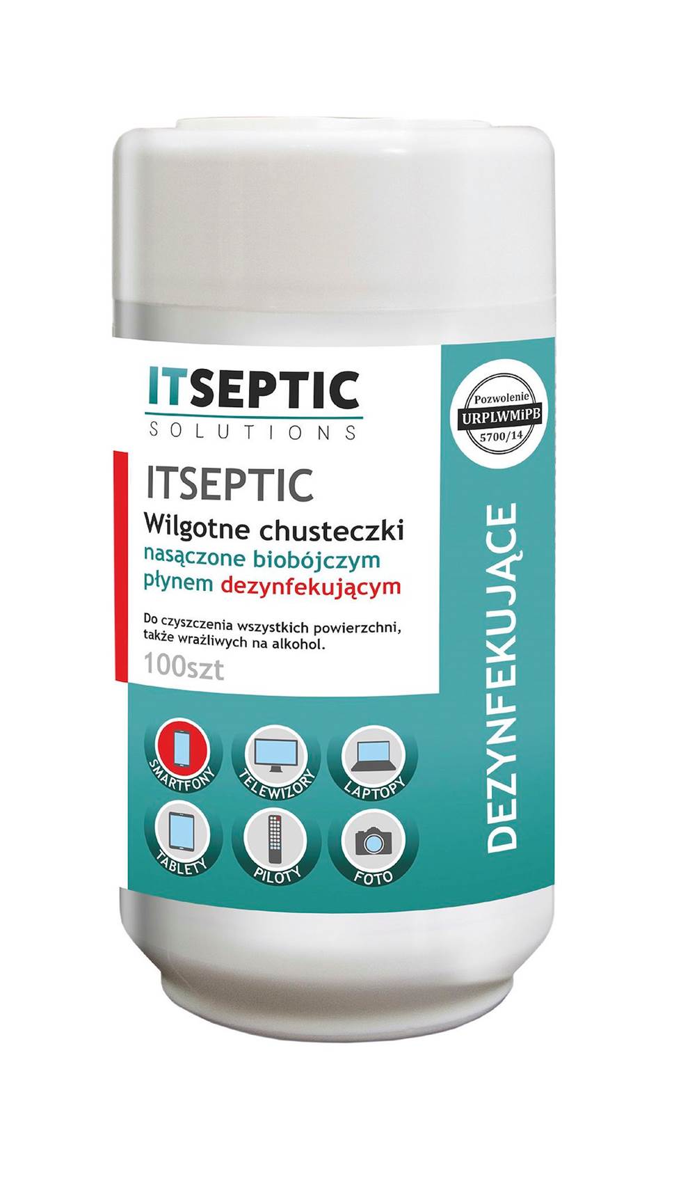 Chusteczki dezynfek  ITSEPTIC 100szt  ITS-983947