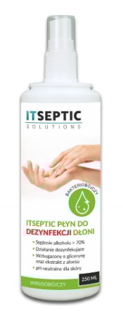 Płyn  dezynfek dłoni  ITSEPTIC 250ml