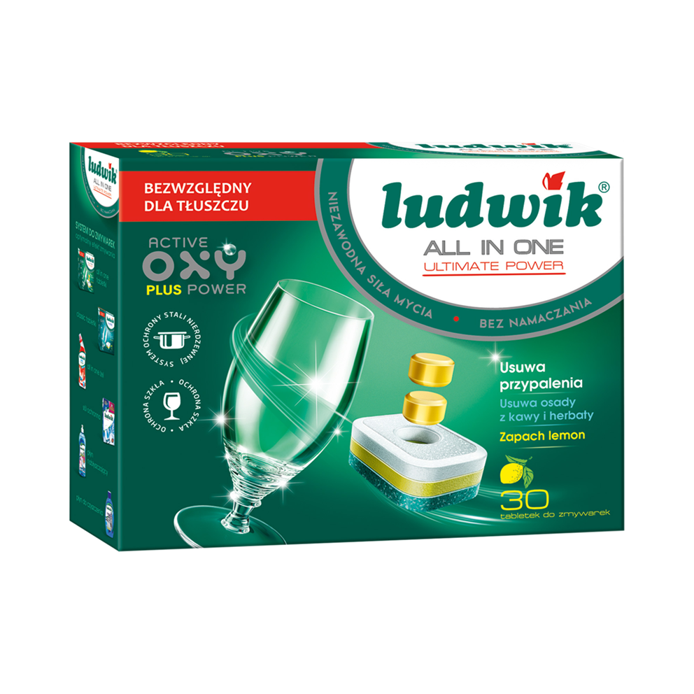 Tabletki do zmywarek All in one Lemon Ludwik 50 szt.