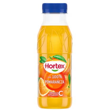 SOK HORTEX POMARAŃCZA 100% 300ML PET 6szt  [ kaucja ]