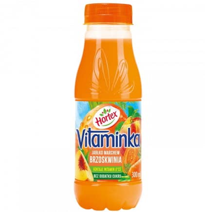 SOK HORTEX VITAMINKA MARCH-JABŁ-BRZOSK 300 ml PET 6szt [ kaucja ]