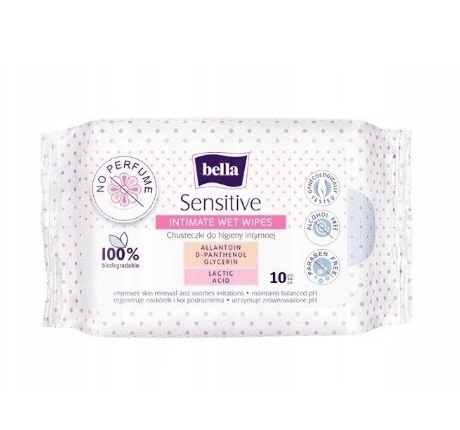 Chusteczki do higieny intymnej BELLA SENSITIVE 10 szt.