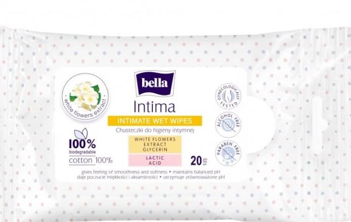 Chusteczki do higieny intymnej BELLA INTIMA 20 szt.
