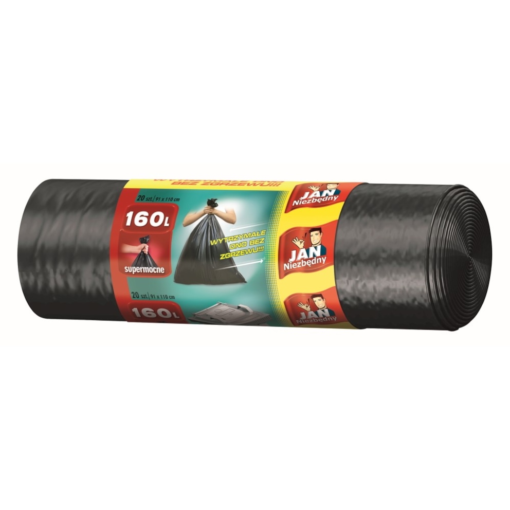 Jan Niezbędny Worki LD czarne 160l 20szt