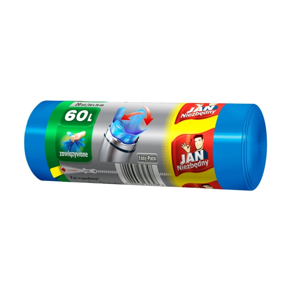 Jan Niezbędny Worki HD Easy-pack nieb 60l 20szt