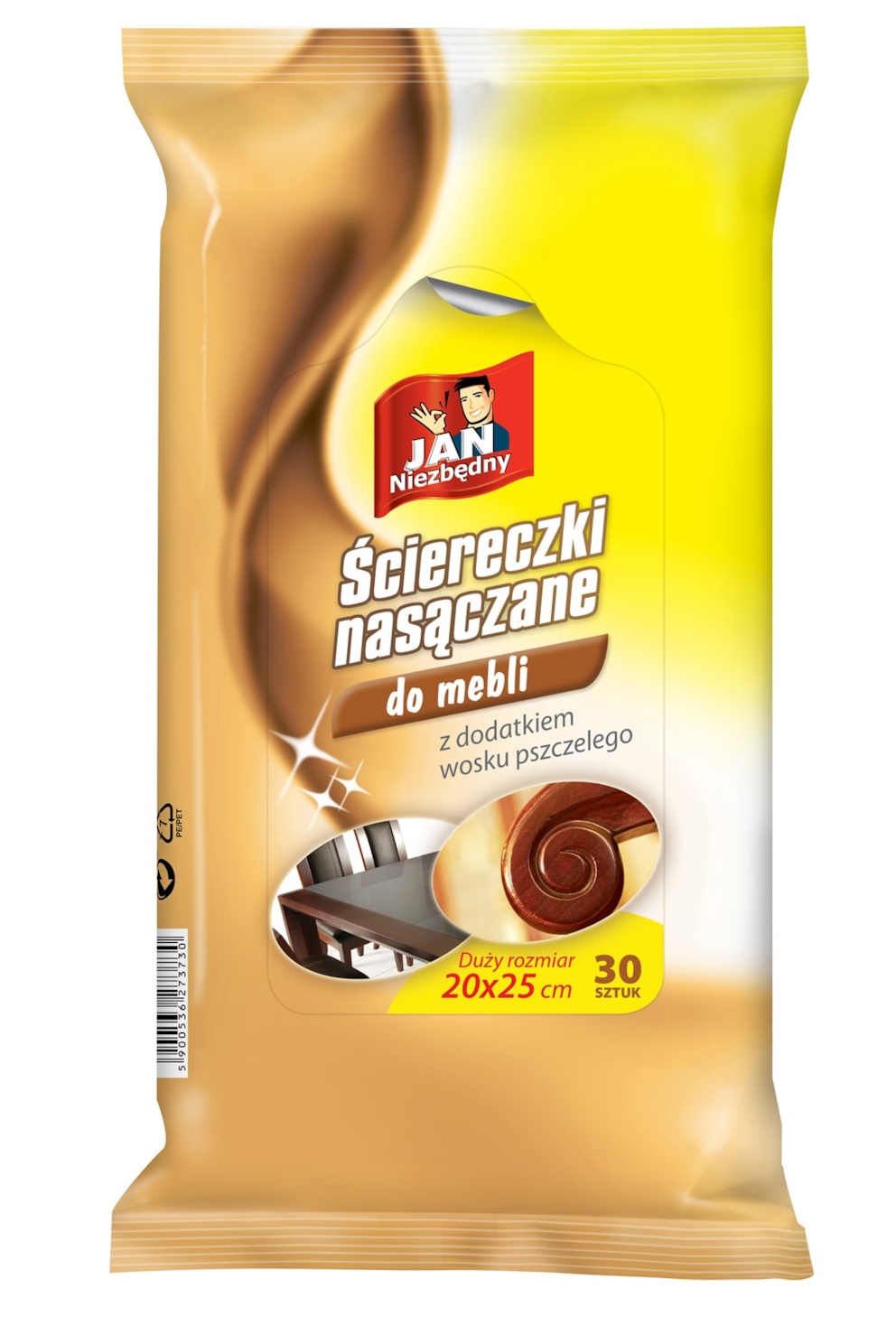 Jan Niezbędny Ściereczki nasączane do mebli 30szt