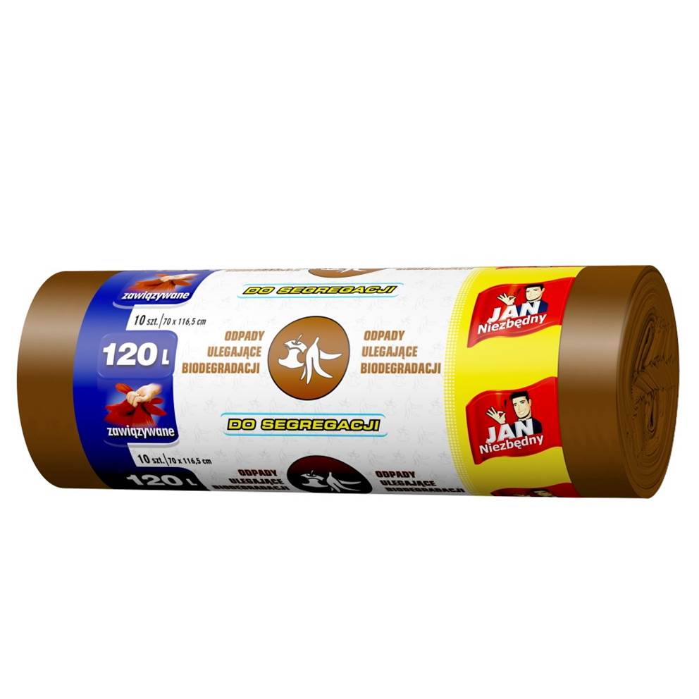 Jan Niezbędny EP Worki do segre brązowy 120l 10szt