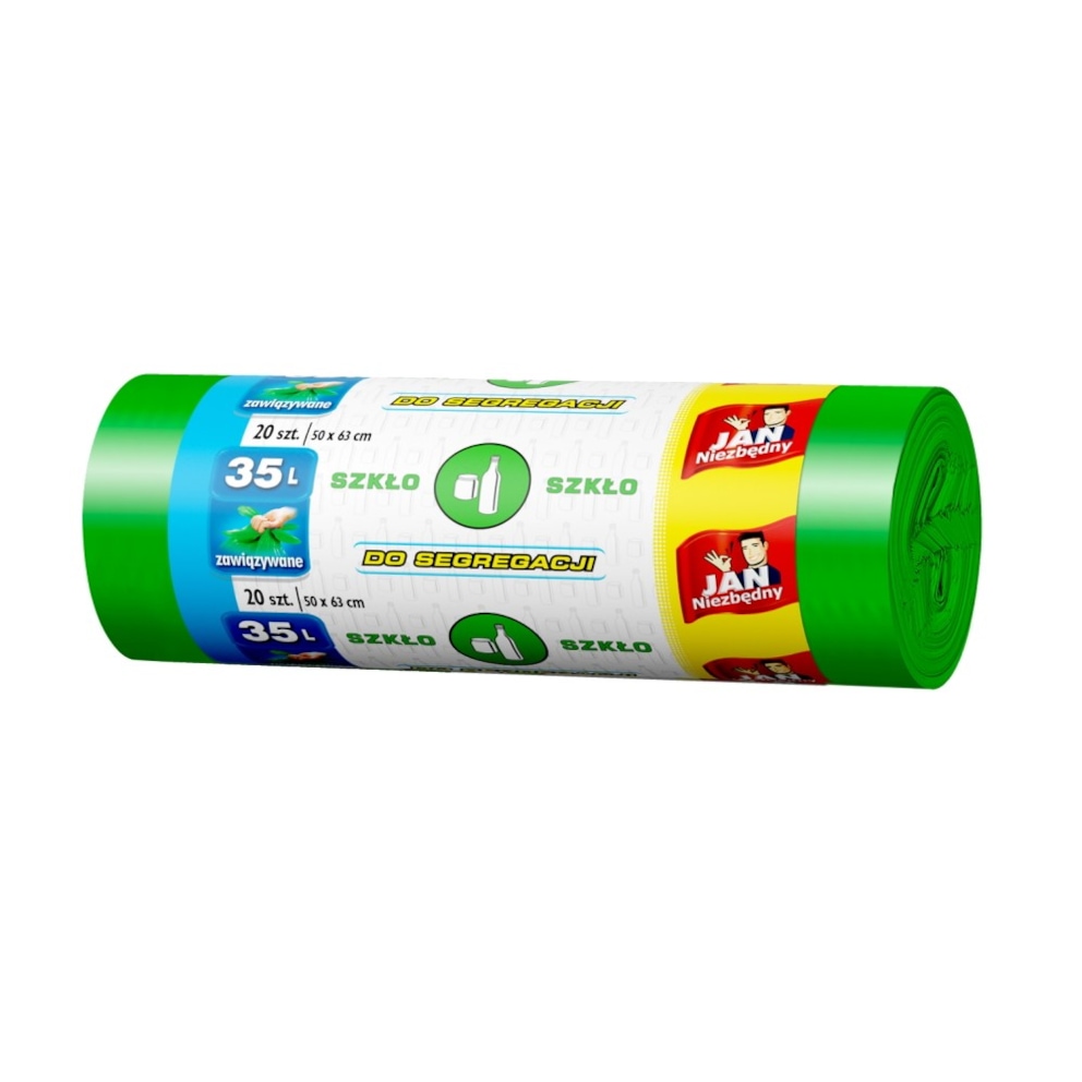 Jan Niezbędny Worki do segregacji zielony 35l 20szt