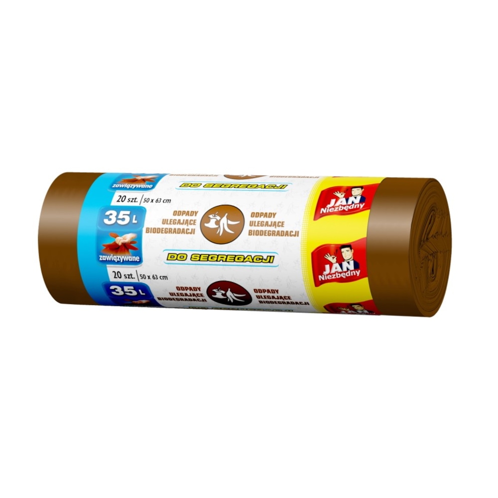 Jan Niezbędny Worki do segregacji brązowy 35l 20szt