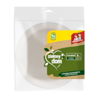 Jan Niezbędny Zielony dom talerze z trzci cukr 6szt