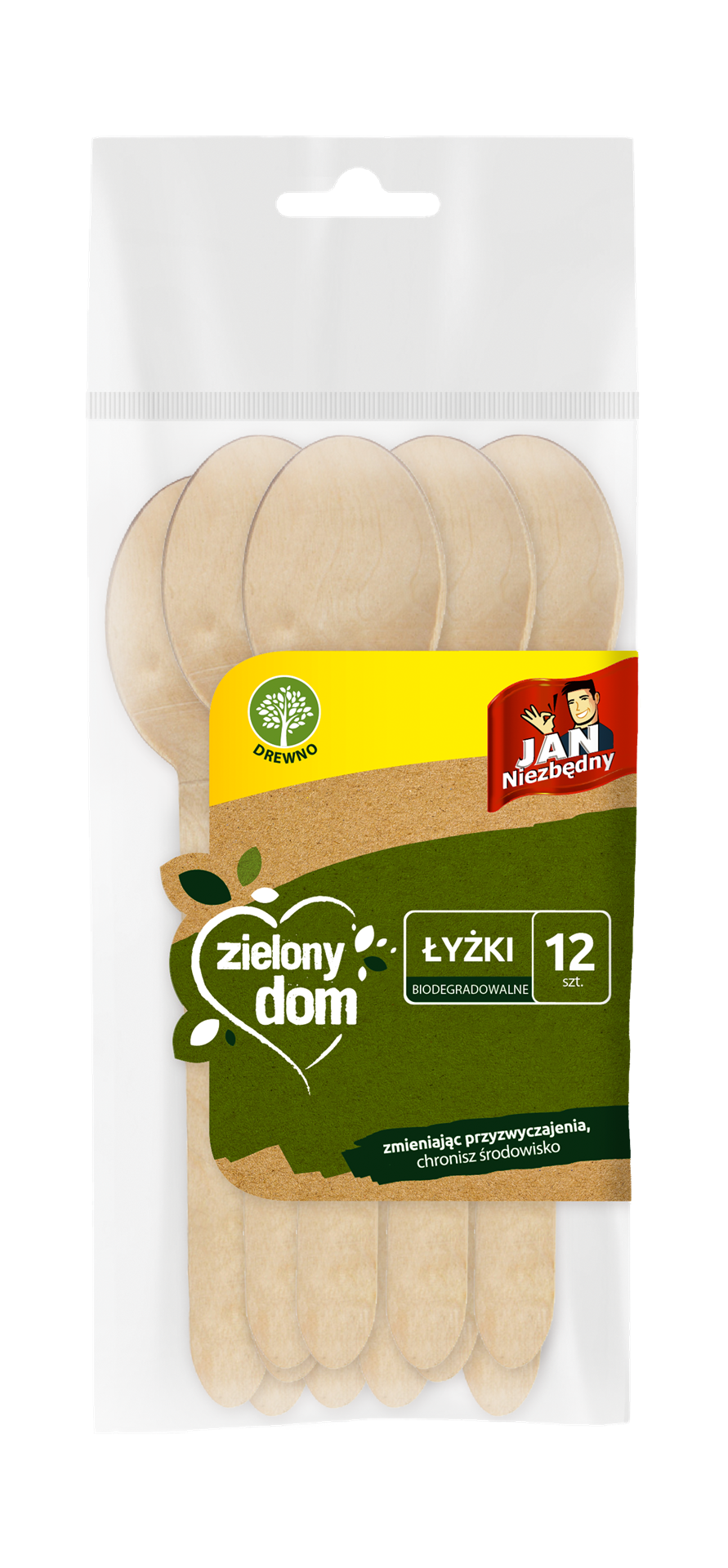 Jan Niezbędny ZD Łyżki drewniane 12szt