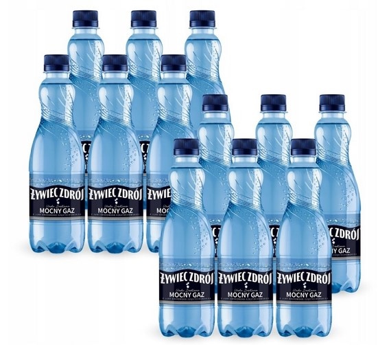 Woda ŻYWIEC ZDRÓJ Żywioł, gazowana, 0,5l 12szt [ kaucja ]