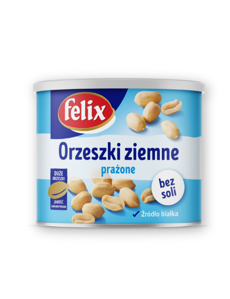 Orzeszki ziemne prażone bez tłuszczu, bez soli Felix 140 g