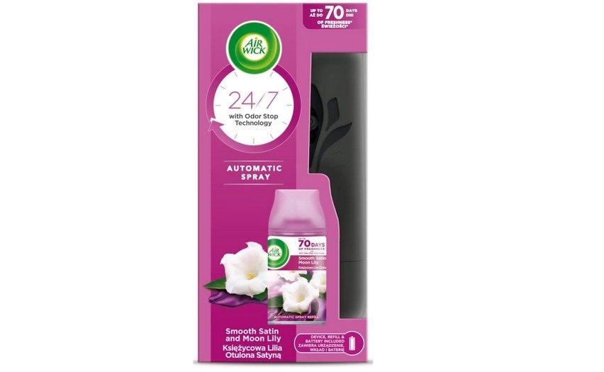 Air Wick Automatyczny Odświeżacz Powietrza i Wkład Księżycowa Lilia Otulona Satyną 250ML