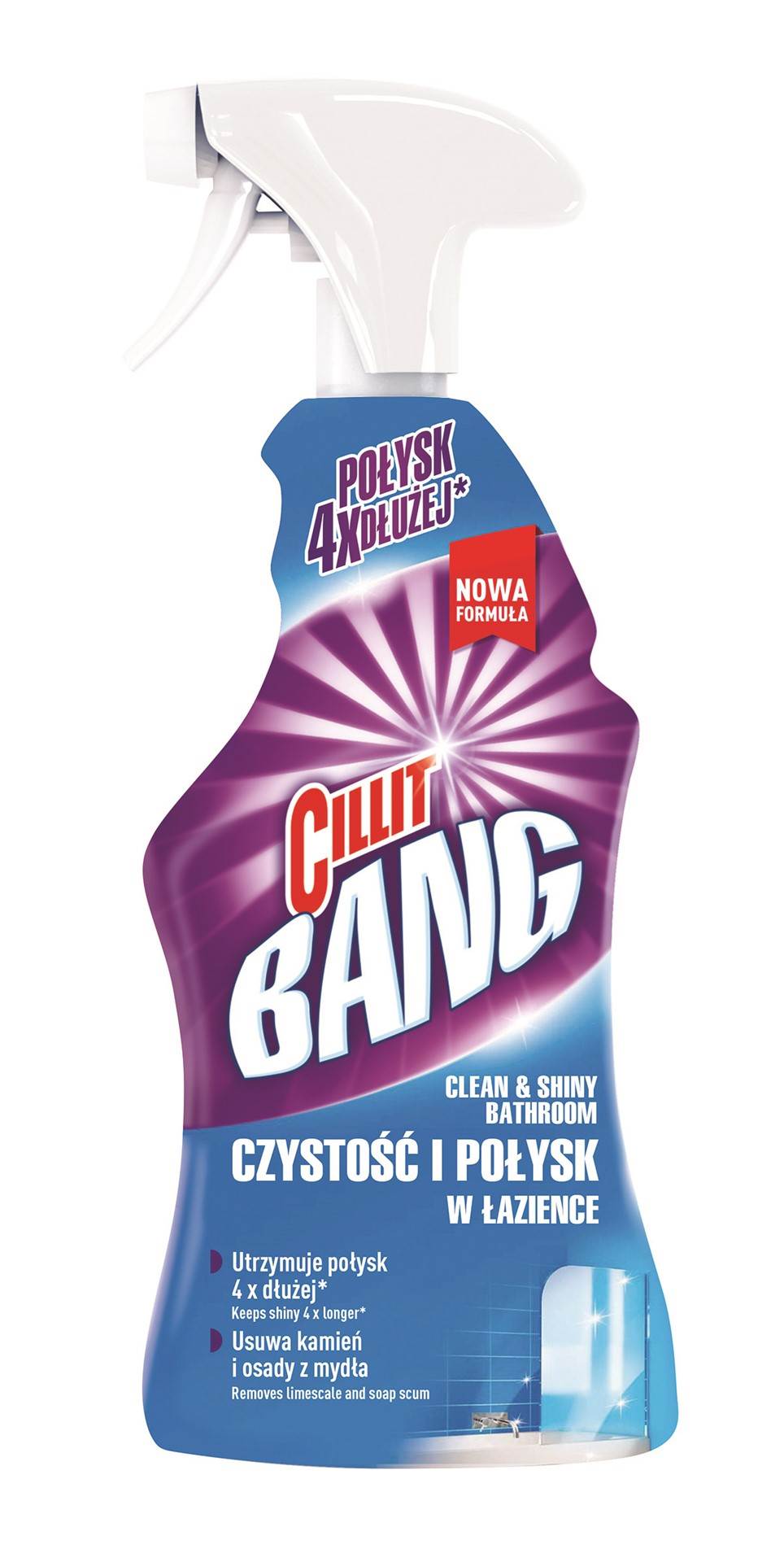 Spray do łazienki CILLIT BANG, czystość i połysk, 750 ml