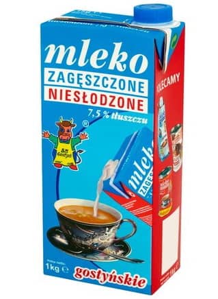 MLEKO GOSTYŃ ZAGĘSZCZONE NIESŁODZ 7,5 % 1 kg KRT