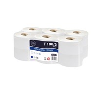 Papier toaletowy 2 warstwy 90 m celuloza biały Lamix T Ellis Professional 100/2