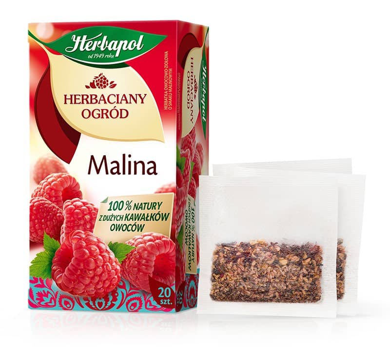Herbata owocowo-ziołowa Herbapol Herbaciany Ogród malina 20 saszetek x 2,7 g
