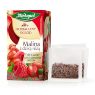 Herbata owocowo-ziołowa Herbapol Herbaciany Ogród malina z dziką różą 20 saszetek x 2,7 g