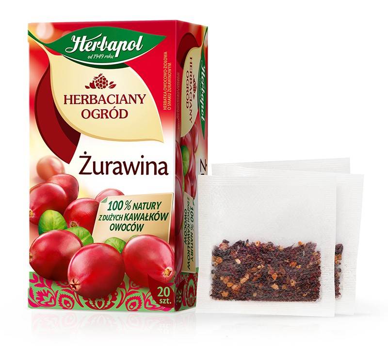 Herbata owocowo-ziołowa Herbapol Herbaciany Ogród żurawina 20 saszetek x 2,5 g