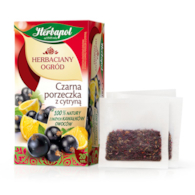 Herbata owocowo-ziołowa Herbapol Herbaciany Ogród czarna porzeczka z cytryną 20 saszetek x 2,7 g