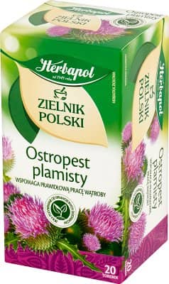 Herbata ziołowa Herbapol Zielnik Polski Ostropest 20 saszetek x 2 g