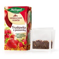 Herbata owocowo-ziołowa Herbapol Herbaciany Ogród truskawka z poziomką 20 saszetek x 2,5 g