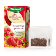 Herbata owocowo-ziołowa Herbapol Herbaciany Ogród truskawka z poziomką 20 saszetek x 2,5 g