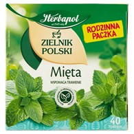 Herbata ziołowa Herbapol Zielnik Polski mięta 40saszetek x 2 g