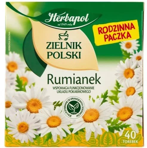 Herbata ziołowa Herbapol Zielnik Polski rumianek 40 saszetek x 1,5 g