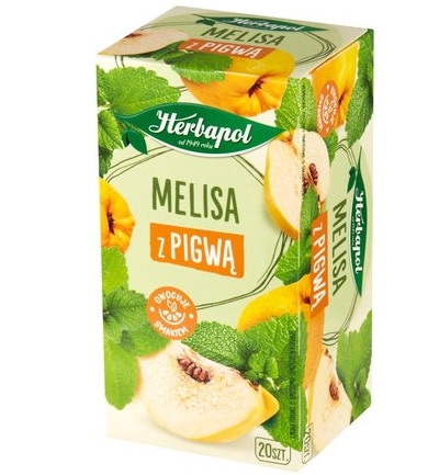 Herbata HERBAPOL Zielnik Polski, 20 torebek, melisa z pigwą