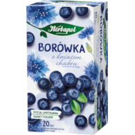 Herbata HERBAPOL ziołowo-owocowa, 20 torebek, borówka z kwiatem chabru
