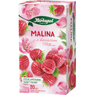 Herbata HERBAPOL ziołowo-owocowa, 20 torebek, malina z kwiatem róży