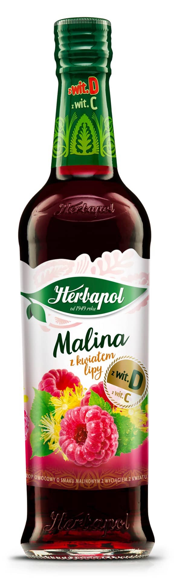 Syrop Herbapol malina z kwiatem lipy 420 ml