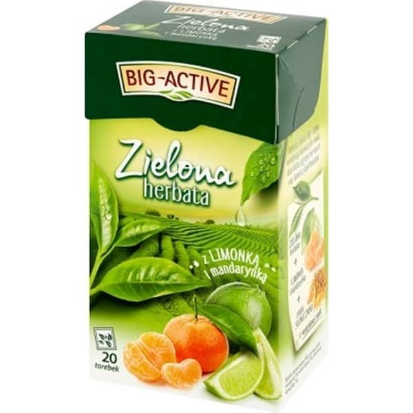 Herbata exp zielona limonka z manda Big-Activ op-20