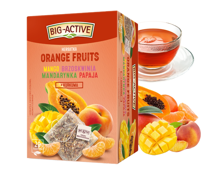 Herbata exp BiG-ACTIVE Orange FRUITS 20tor