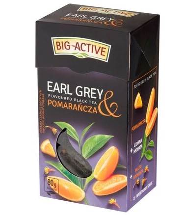 Herbata liść Big-Active earl  pomarańcza 80g