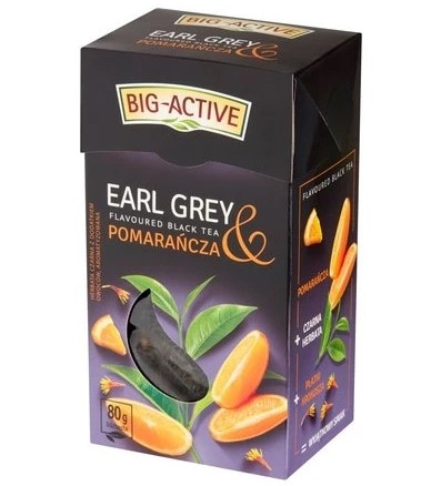 Herbata liść Big-Active earl  pomarańcza 80g