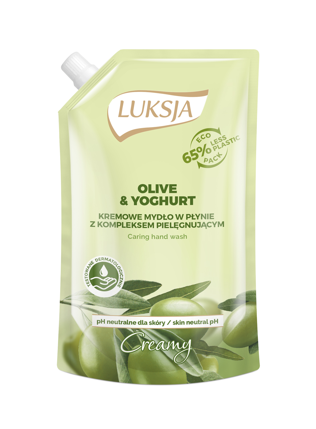 Mydło w płynie Luksja Olive & yoghurt 400 ml zapas