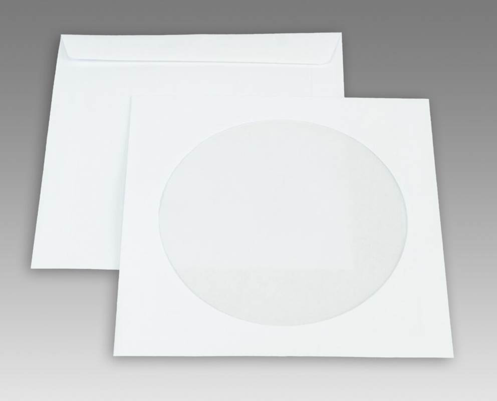 Koperty białe CD NK z oknem 125x125mm 80g 1000 szt.