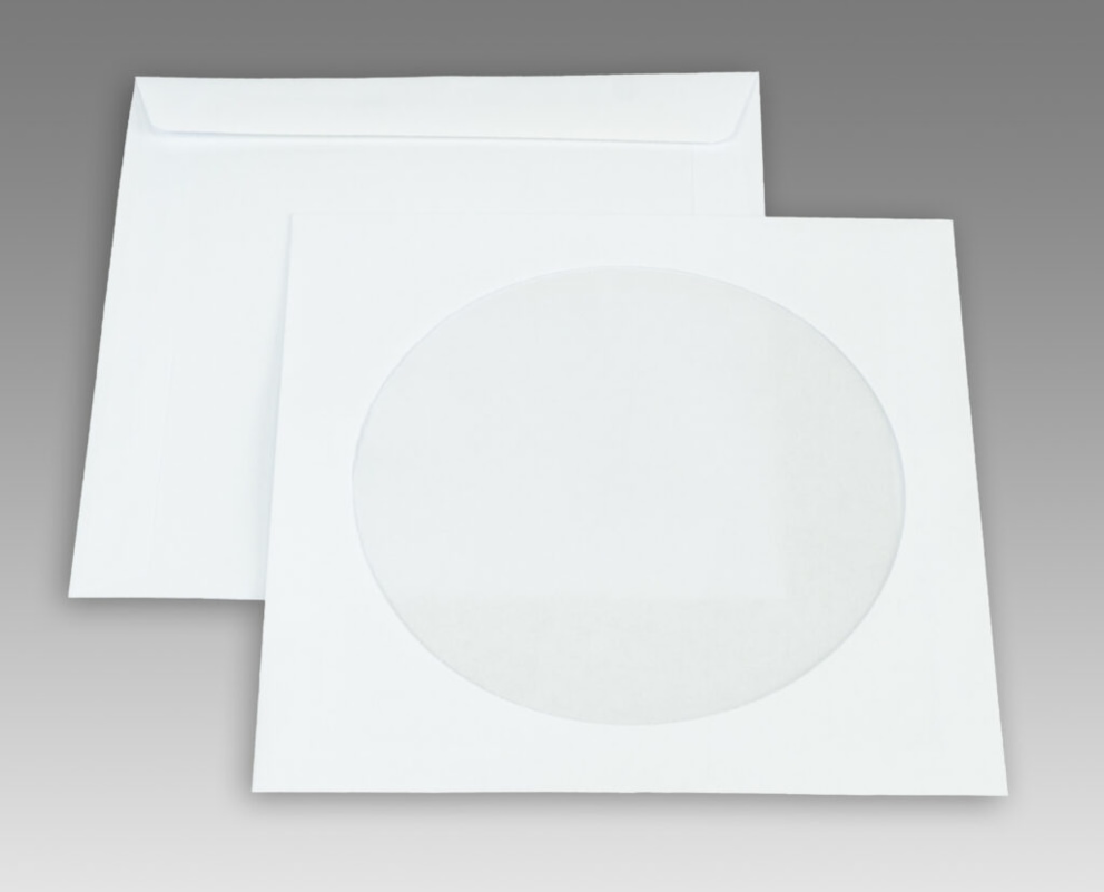 Koperty białe CD NK z oknem 125x125mm 80g 1000 szt.