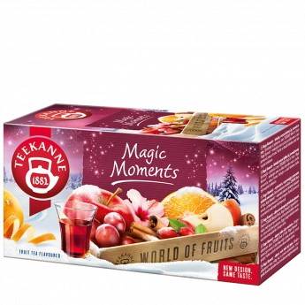 Herbata owocowa pomarańcza, rum i winogrono Świat Owoców Magic Moments Teekanne 20 torebek